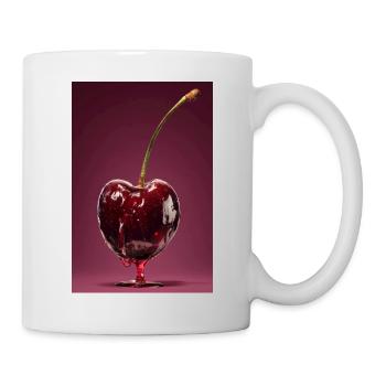 Glossy Cherry Glaze on Pink - Mug - white - Right