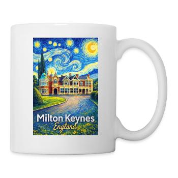 Milton Keynes, England - Tasse - Weiß - Rechts