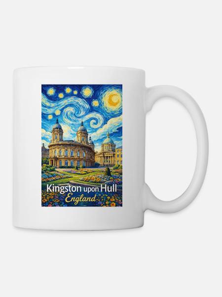 Kingston upon Hull, England - Tasse - Weiß