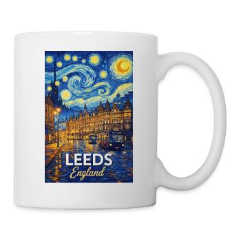 Leeds, England - Tasse - Weiß - Rechts