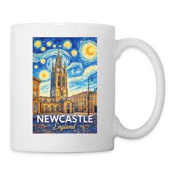 Newcastle, England - Tasse - Weiß - Rechts