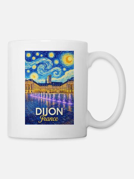 Dijon, Frankreich - Tasse - Weiß