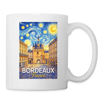 Bordeaux, Frankreich - Tasse - Weiß - Rechts