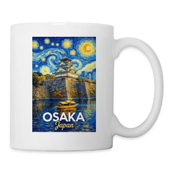 Osaka, Japan - Tasse - Weiß - Rechts