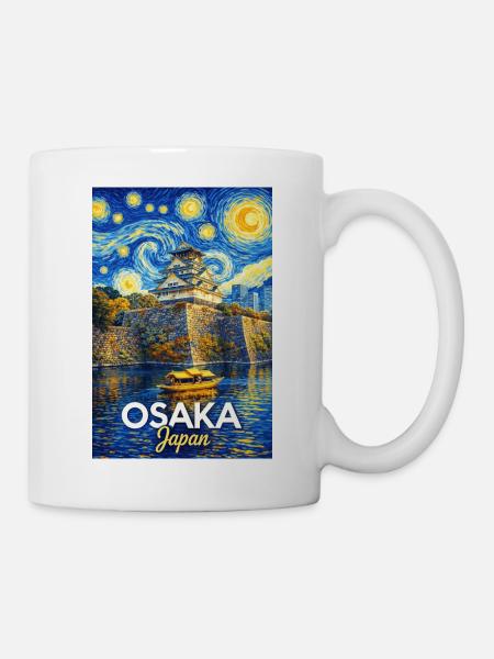 Osaka, Japan - Tasse - Weiß