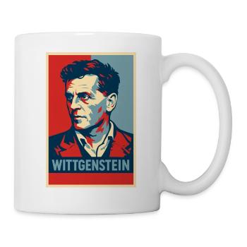 Wittgenstein Pop-Porträt - Tasse - Weiß - Rechts