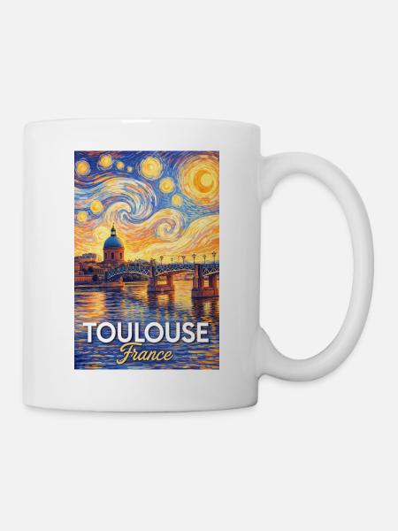 Toulouse, France - Mug blanc - blanc