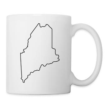 Maine map outline - Mug - white - Right