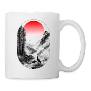 Silent Valley | Orientalische Tiefennaturmalerei - Tasse - Weiß - Rechts