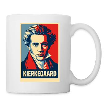 Kierkegaard Pop Art Portrait - Mug - white - Right