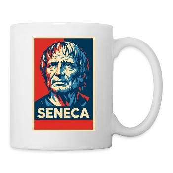 Seneca Pop Art Porträt - Tasse - Weiß - Rechts