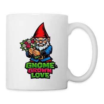 Böser Gnom, Dunkler Gnom, Goth-gnom, Lustiger Gnom - Tasse - Weiß - Rechts