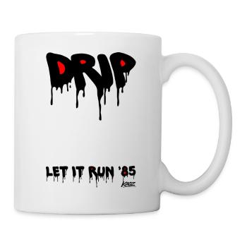 Mouth holding woman with crossed arms - Mug - white - Right