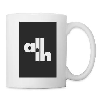 All in Poker Statement Minimal Typography - Mug - white - Right