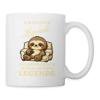 Sloth Series Evening Sofa Saying Funny - Mug - white - Right