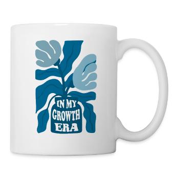In My Growth Era – Positive Floral Saying - Mug - white - Right