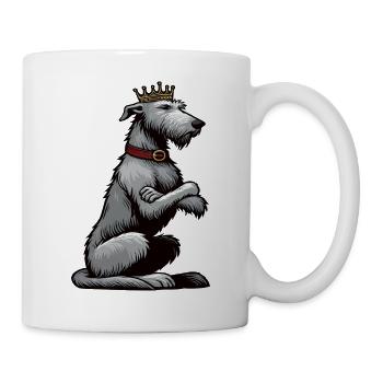 Irischer Wolfshund Wolfshundbesitzer Wolfshundfan - Tasse - Weiß - Rechts