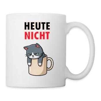 Not Cat Today - Funny Coffee Office Meme - Mug - white - Right