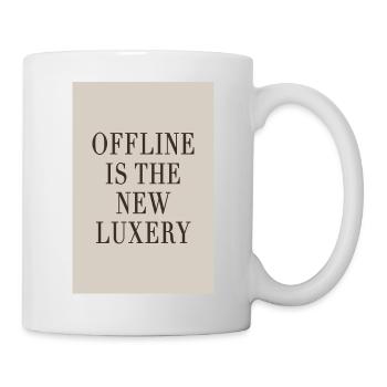 Le hors ligne est le nouveau luxe – le Luxe Silencieux - Mug blanc - blanc - Droite