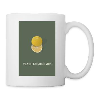Quand la vie te donne des citrons Serve - Mug blanc - blanc - Droite