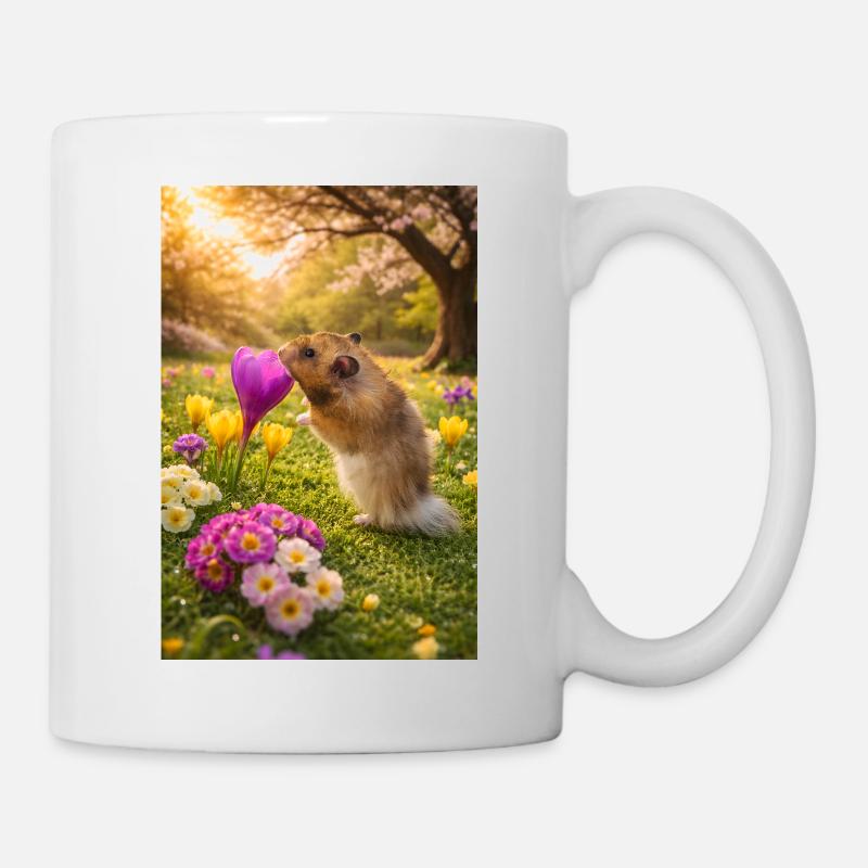 Chico11: Frühlingsanfang mit Blume 2026 - Tasse - Weiß