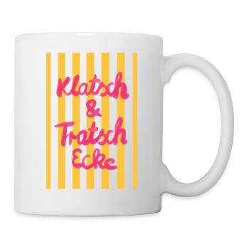 Gossip - yellow stripes - Mug - white - Right