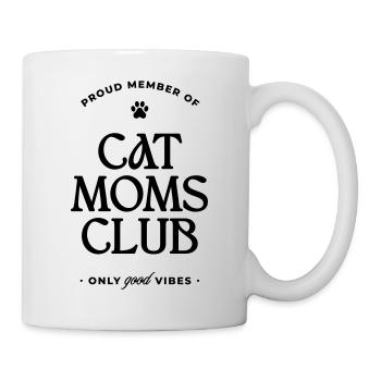 Cat Moms Club - Tasse - Weiß - Rechts