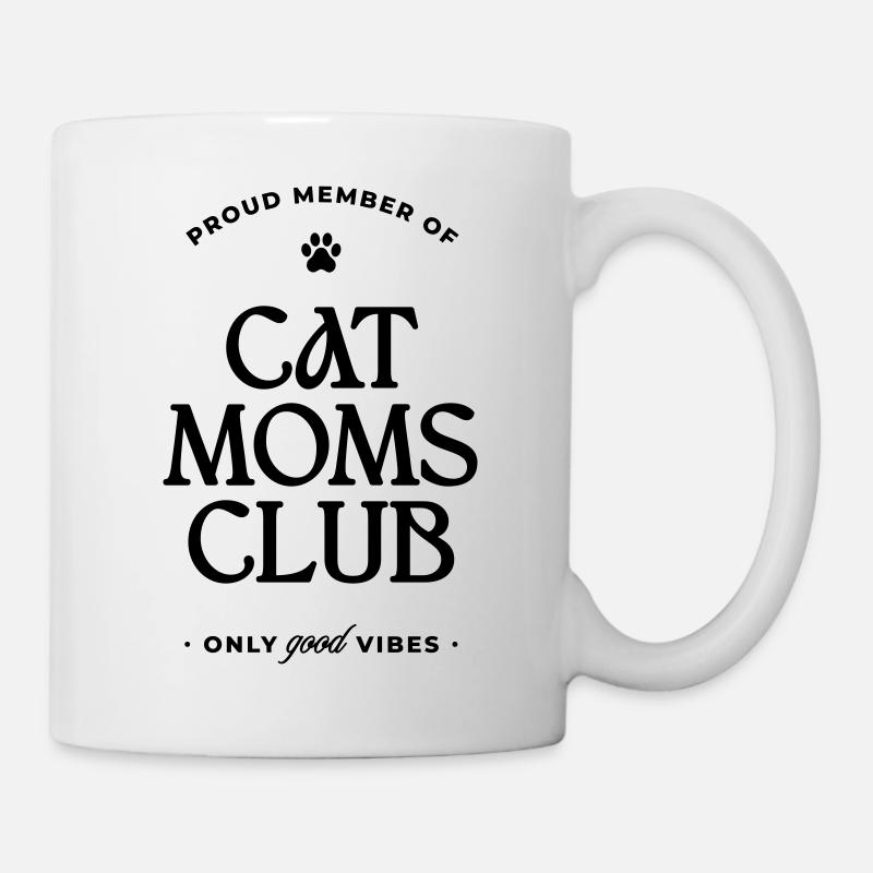 Cat Moms Club - Tasse - Weiß