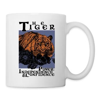 DER TIGER - Tasse - Weiß - Rechts