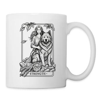 Eurasier | Strength | Tarot - Mug - white - Right
