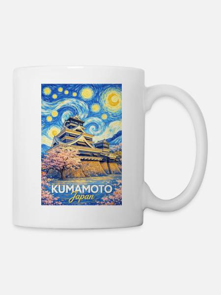 Kumamoto Japan - Tasse - Weiß