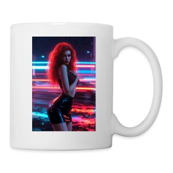 Neon Red Femme in Luster - Mug - white - Right