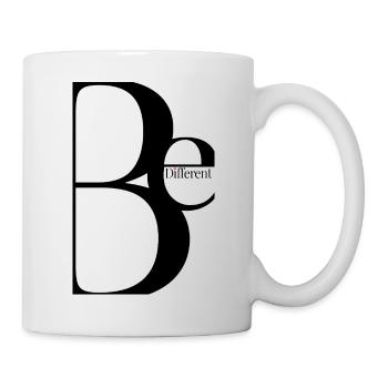 Be Different – Minimalist Typography Design - Mug - white - Right