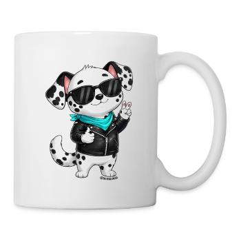 Petit Signe de la Paix Dalmatien - Mug blanc - blanc - Droite