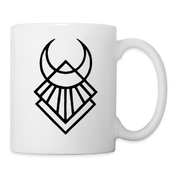 Black Egyptian Lunar Symbol - Mug - white - Right