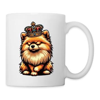 Poméranien Poméranien Spitz Chien Miniature Spitz Holder - Mug blanc - blanc - Droite