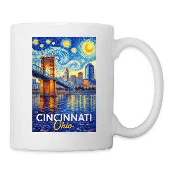 Cincinnati Ohio - Tasse - Weiß - Rechts