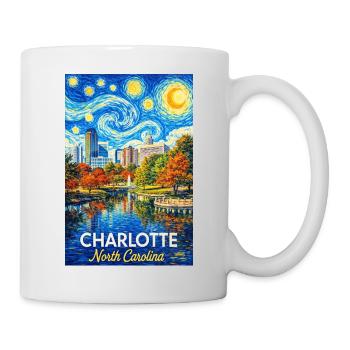 Charlotte, North Carolina - Tasse - Weiß - Rechts