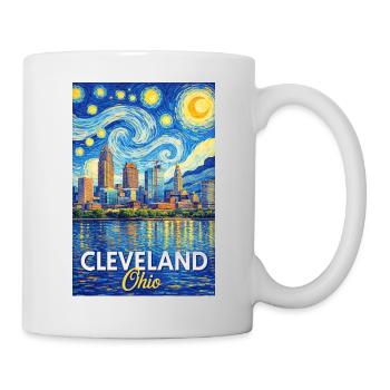 Cleveland, Ohio - Tasse - Weiß - Rechts