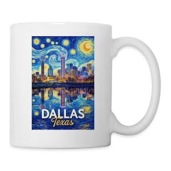 Dallas, Texas - Tasse - Weiß - Rechts