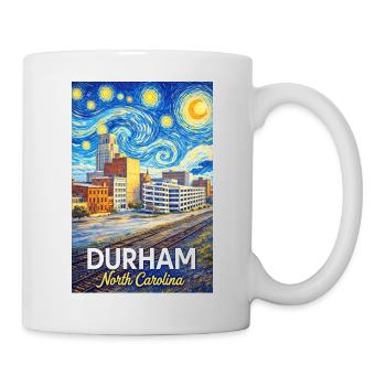 Durham, Caroline du Nord - Mug blanc - blanc - Droite