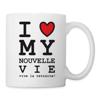 I Love My Nouvelle Vie (texte noir) - Mug blanc - blanc - Droite