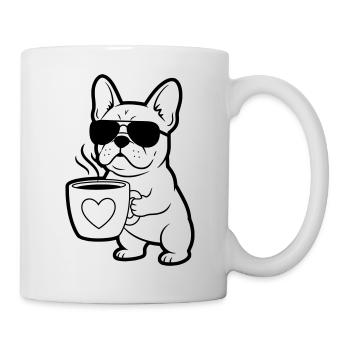 Résumé du Frenchie Dog Coffee - Mug blanc - blanc - Droite