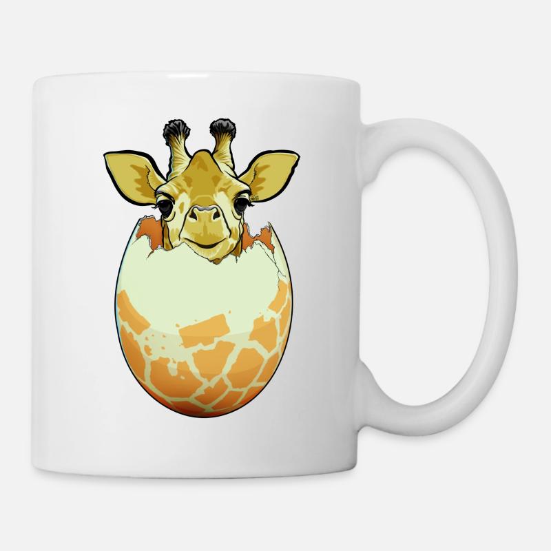 Giraffe Hatch - Mug - white