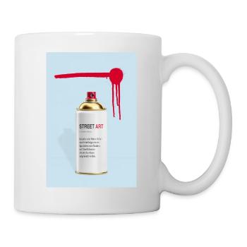 Conception de Spray Art de Définition de l’Art de Rue - Mug blanc - blanc - Droite