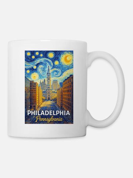 Philadelphia Pennsylvania - Tasse - Weiß