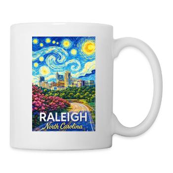Raleigh North Carolina - Tasse - Weiß - Rechts