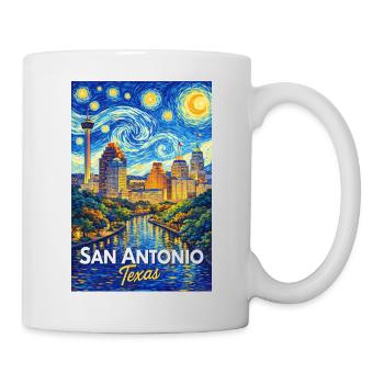 San Antonio Texas - Tasse - Weiß - Rechts