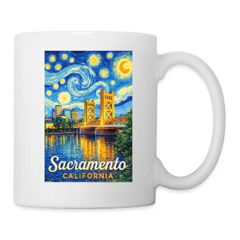 Sacramento California - Tasse - Weiß - Rechts