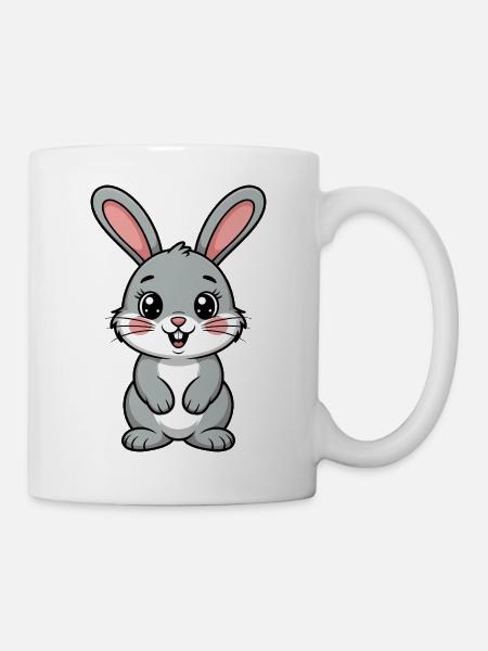 Hase - Tasse - Weiß